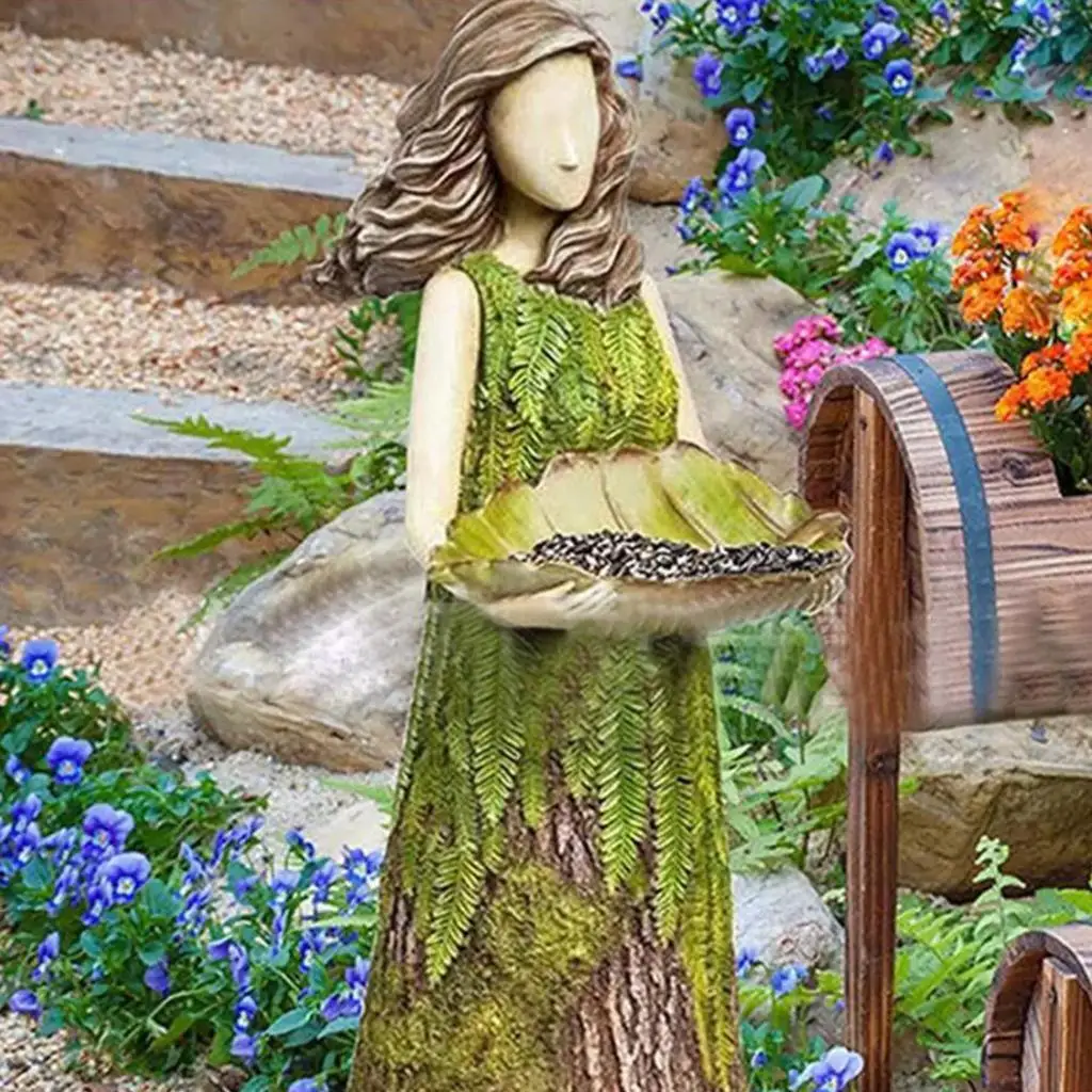 Cute Teddy Statue Polyresin Collectible for Home Office Garden Outdoor