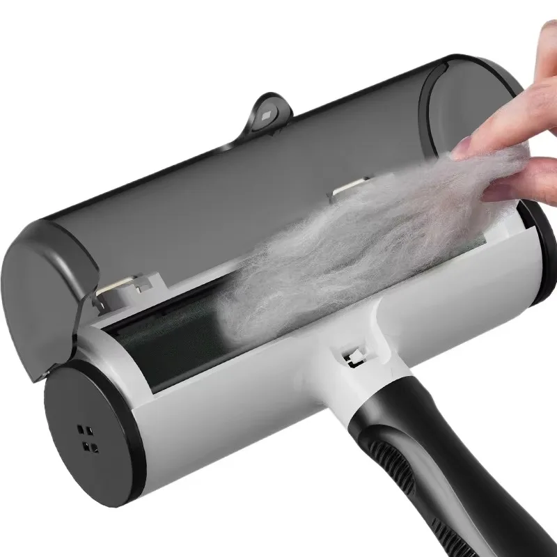 

10 шт. оптом: Экологичная расческа для собак из ABS и TPR с функцией удаления шерсти и антистатическим роликом, легко чистится, для всех сезонов