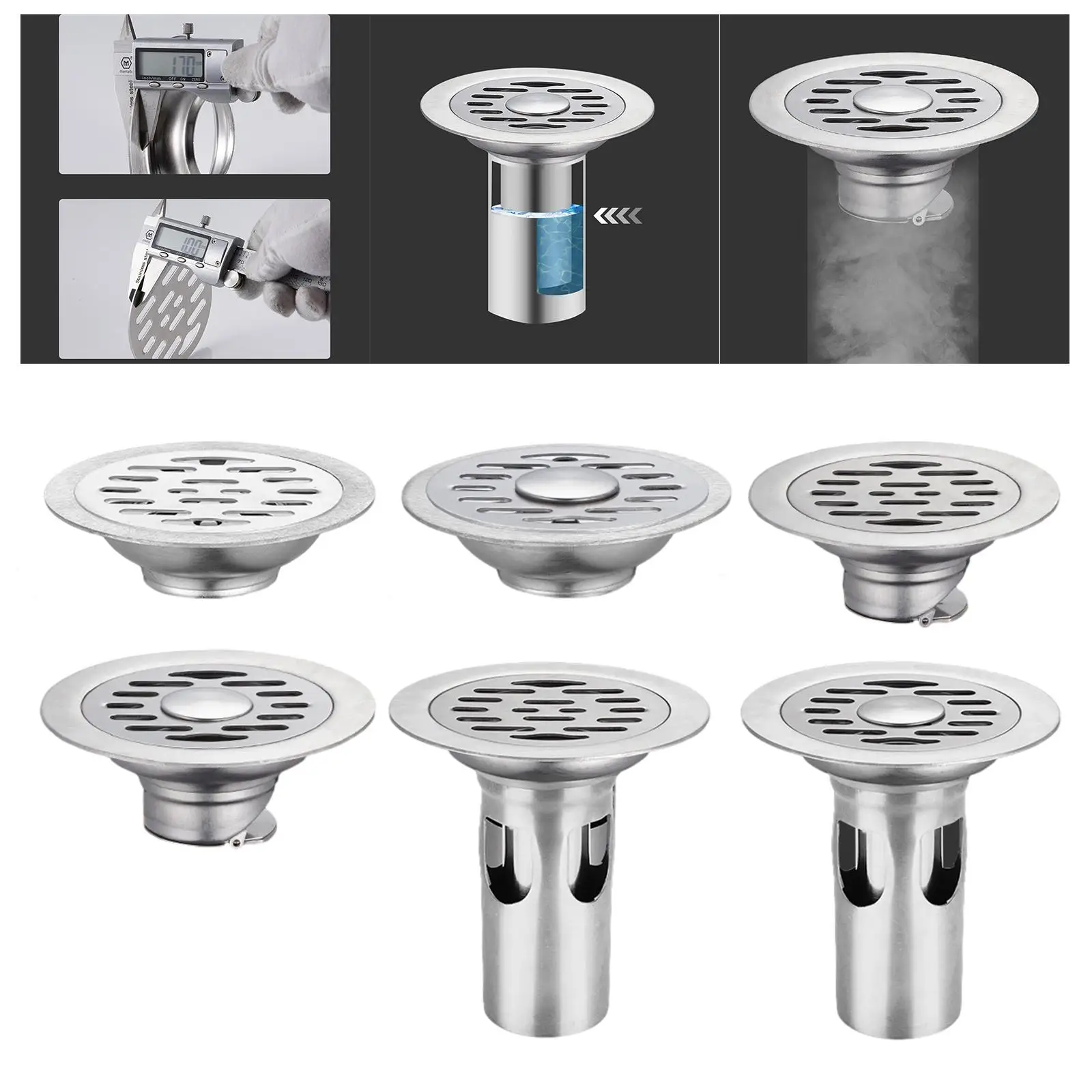 Floor Drain Core, Sewer Core, Anti Backflow, Portable Shower Strainer Cover,