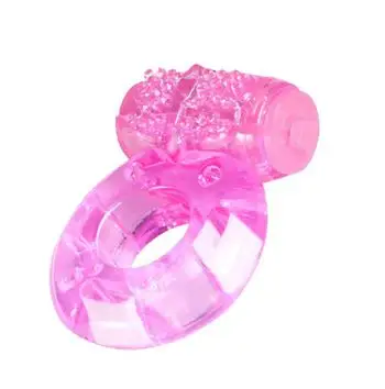 Vibrating Penis Ring Cock Ring for Men Ejaculation Delay Chastity Cage Clit Stimulator Adult Sex Toy for Men 18+