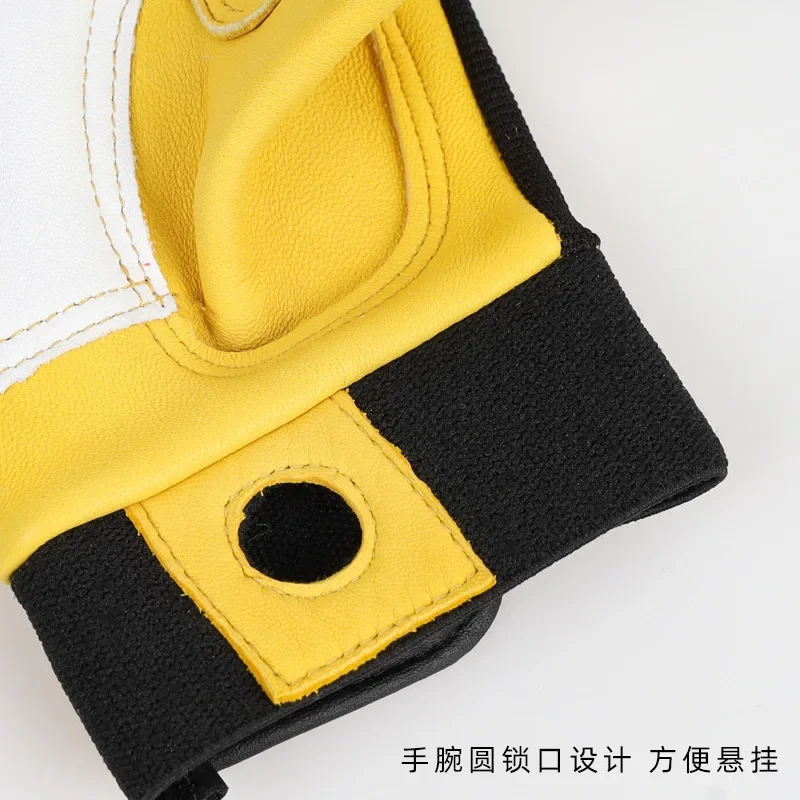 1 Pair Safety Work Gloves Builder Gloves Gardening Gloves Light-Duty Mechanic Gloves  Sheepskin Works Gloves for M/L/XL/XXL