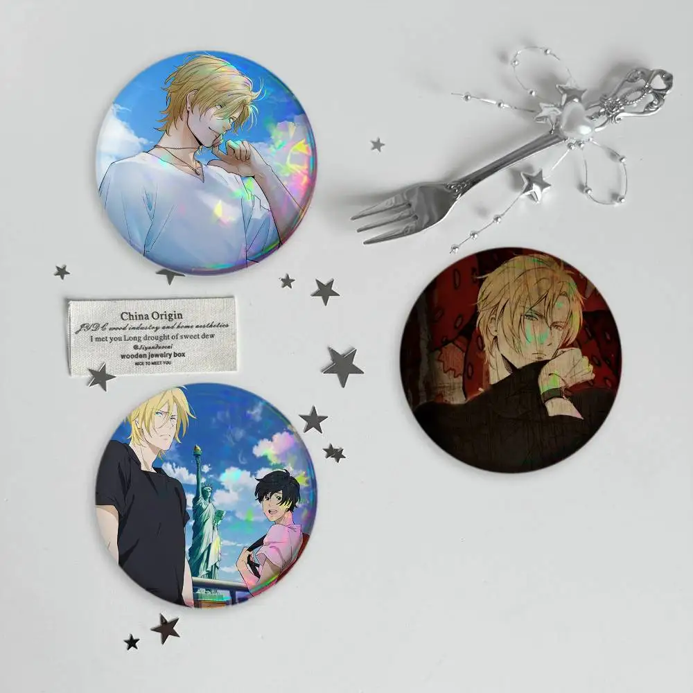Anime Banana Fish Ash Lynx Brooches Cartoon Badge Pins Backpack Hat Accessories Friend