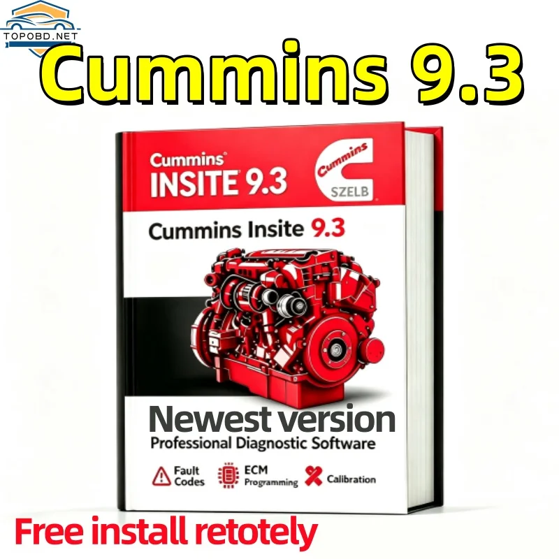 Newest Cummins Insite 9.3 CMS Site Pro Cummins 9.3 For Turck Engine Diagnostic Software Fault Code with free remote install