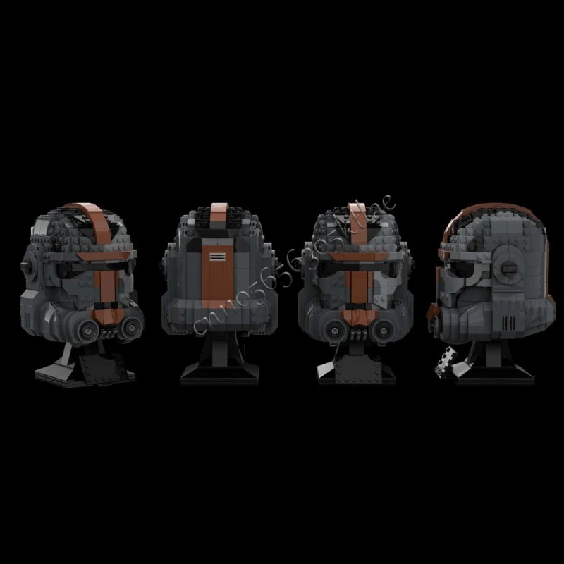 842 pièces Star Plan MOC casque Clone Commando chasseur modèle bricolage personnalisé Puzzle Architecture éducation assemblage modèle anniversaire Xma jouet