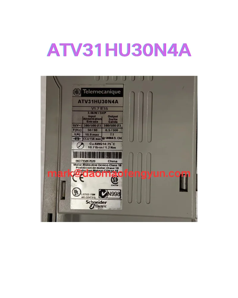 

ATV31HU30N4A Б/у инверторный тест ОК