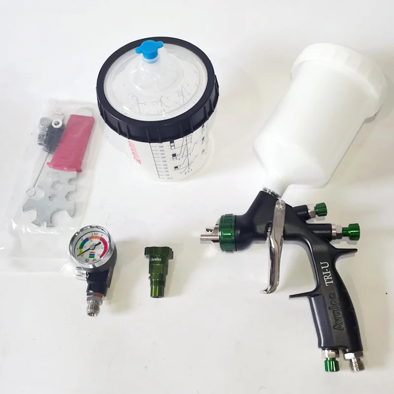 Original Best Seller Avalon Automotive HVLP 1.3 mm 600ml Hand Air Paint Spray Gun Machine