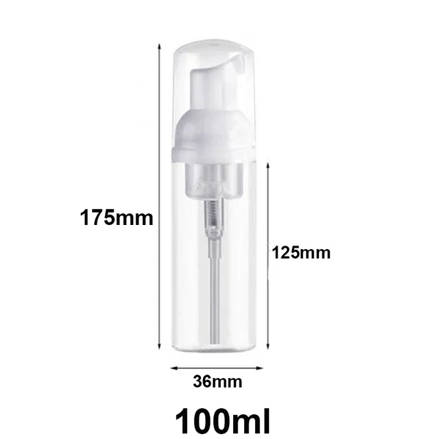 2 قطعة 30 مللي 50 مللي 60 مللي 100 مللي البلاستيك رغوة زجاجة مضخة فارغة الوجه الرموش زجاجة مستحضرات التجميل الأنظف موزع الصابون زجاجة رغوة