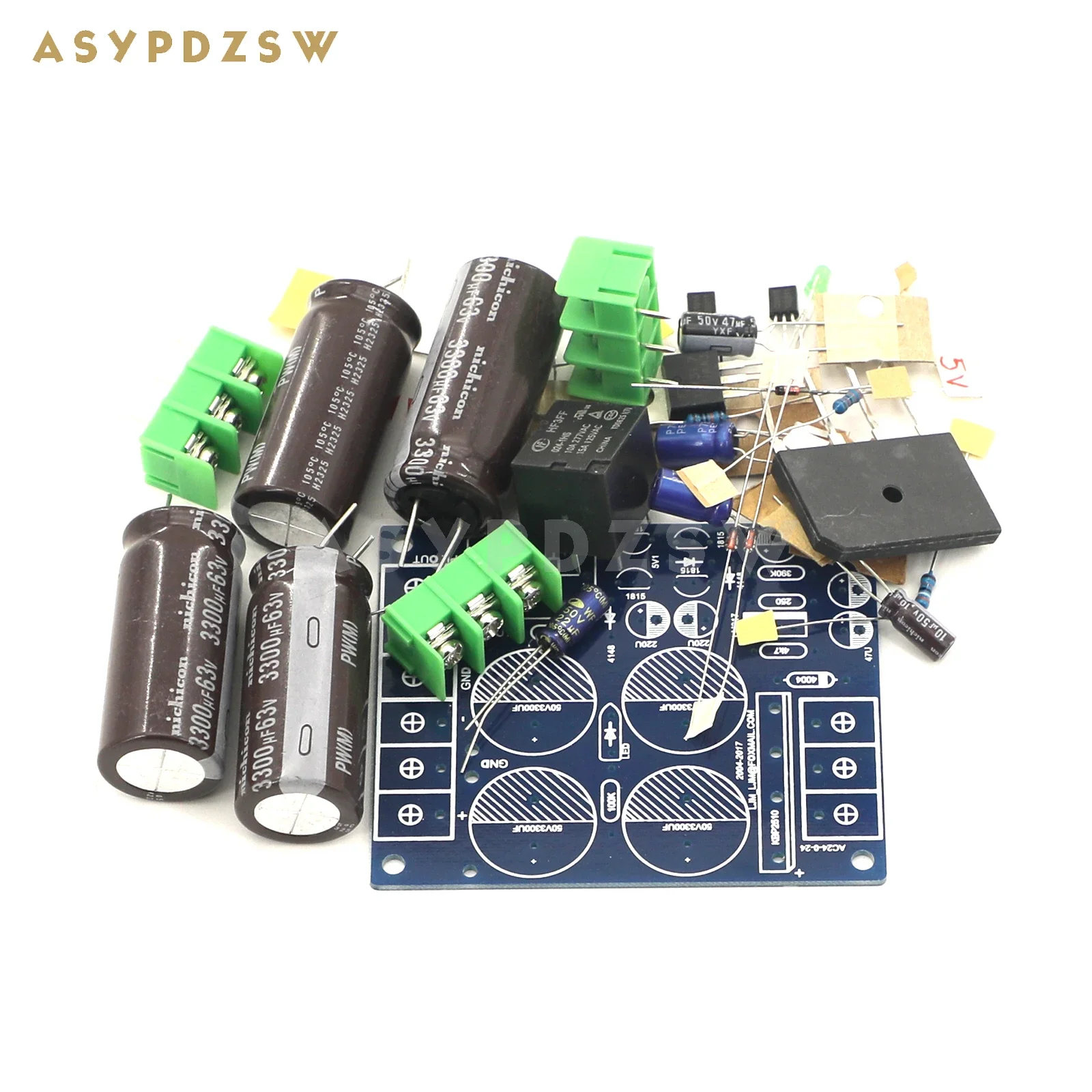 Блок питания MONO-выпрямителя серии L-MX с защитой динамиков DIY Kit/Готовая плата