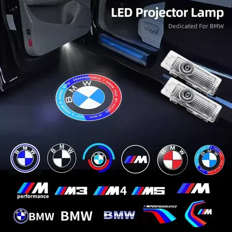 2/4개 자동차 도어 웰컴 LED 프로젝터 레이저 로고 도어 라이트 BMW E90 E60 E46 E93 F20 F21 F30 F31 F32 F33 F34 F15 F10 F01용