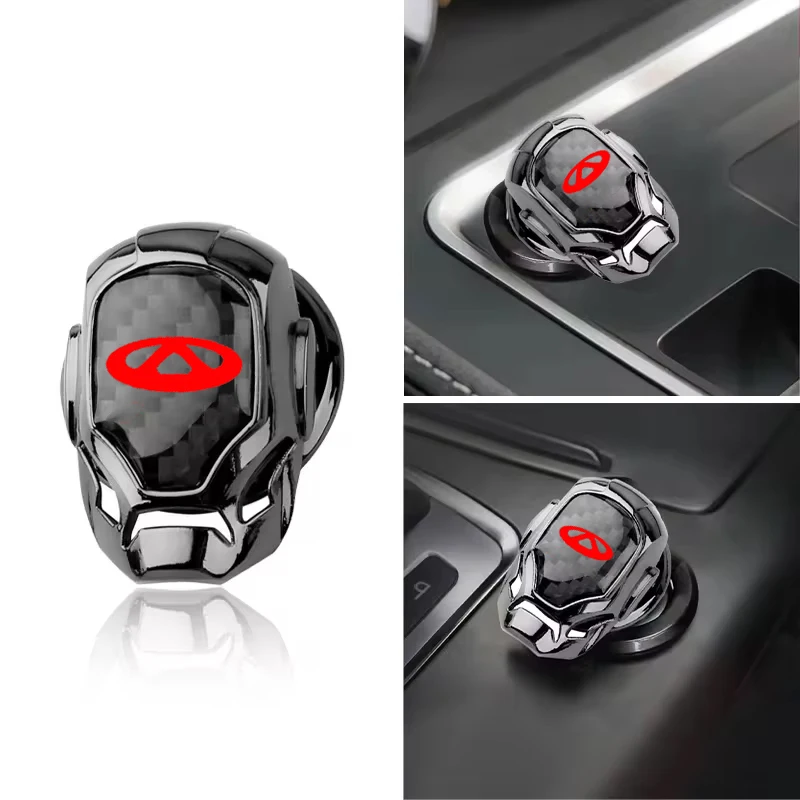 Car One-Click Start Buttons Protective Cover Decoration For Chery Tiggo 2 3 4 7 8 Pro QQ Iq Fulwin Blossom Fulwin Arrizo