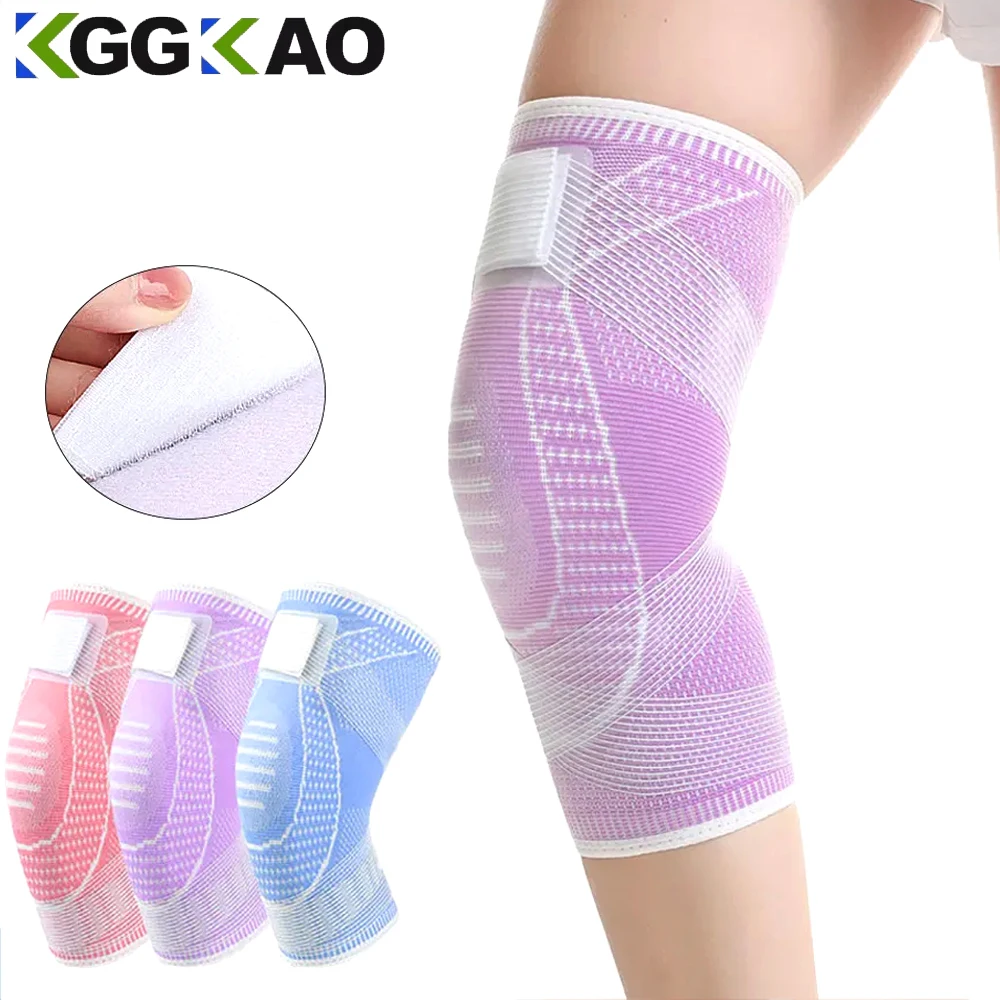 

1PCS Knee Brace Compression Sleeve with Strap for Best Support & Pain Relief for Meniscus Tear,Arthritis,Running,Basketball,MCL