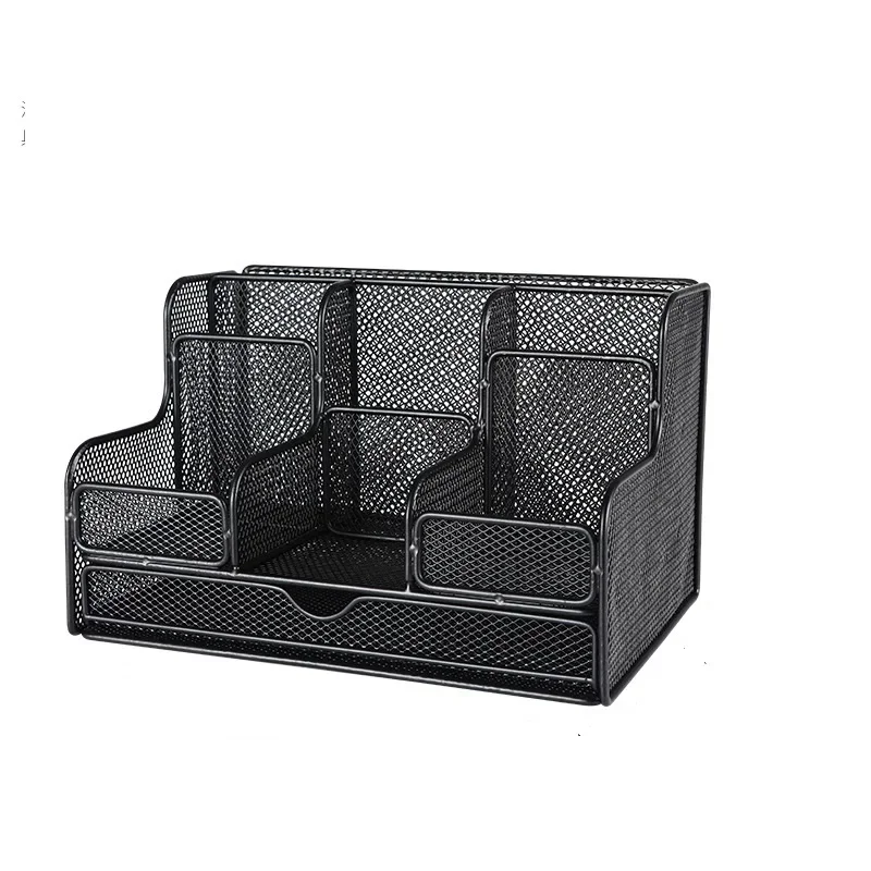 

Formwell Desk Organizers Multifunctional Desktop Accessories Mesh Organizers with 7 Compartments and 1 Drawer for home office