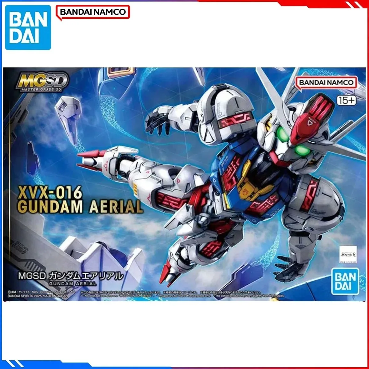 

В наличии: Сборная модель Bandai MGSD (Master Grade SD) 1/100: XVX-016 Gundam Aerial - The Witch from Mercury, сборная фигурка для сборки.