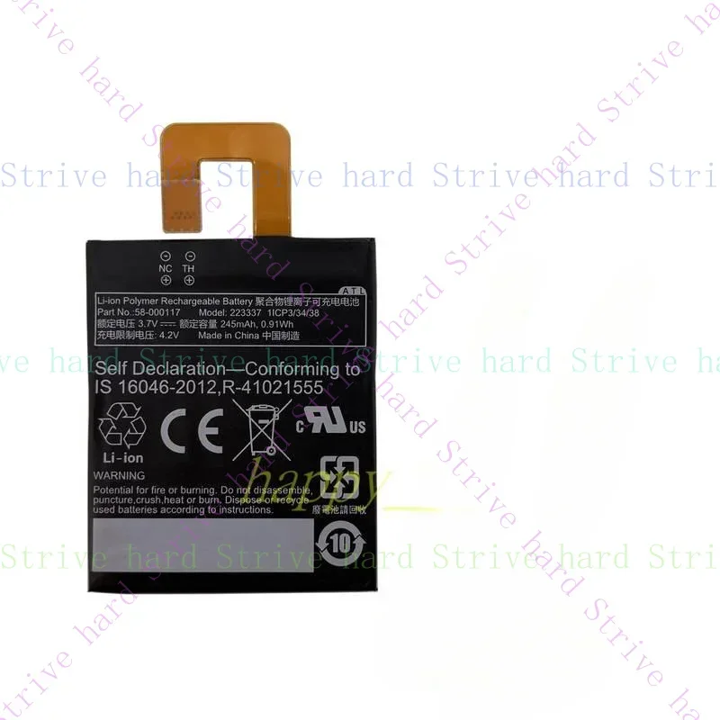 

Новый аккумулятор WYORESY 58-000117 223337 для Amazon Kindle Oasis 1, 8-го поколения, 6 дюймов, SW56RW (2016)