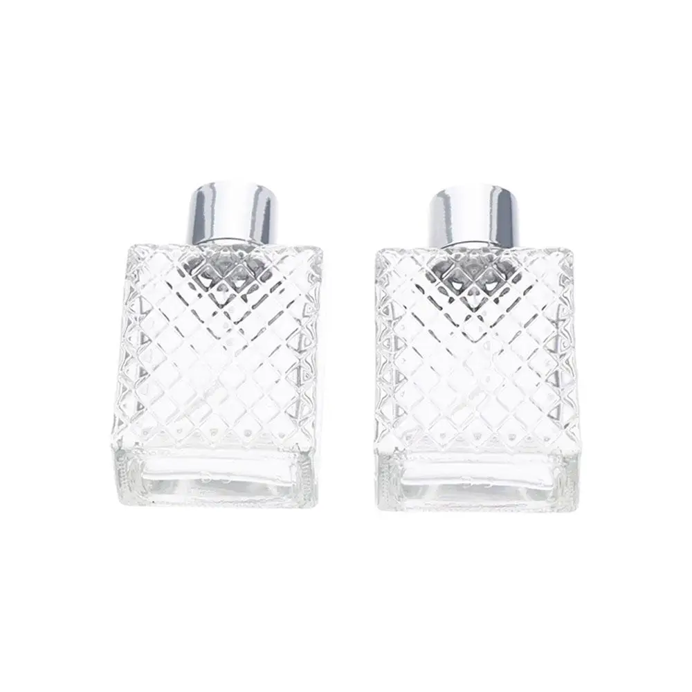 

Clear Travel Large Capacity Separate Bottling Refillable Bottle Glass Perfume Bottle Square Flat Bottle Spray Bottle