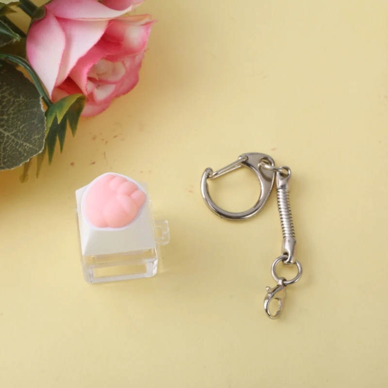 Keyboards Switches Tester Tool Cartoon Key Switches Testing Keychain Toy for Mechanical Keyboards Stress Relief Toy