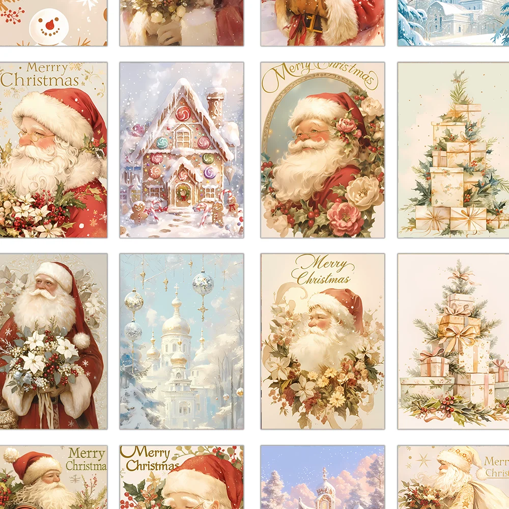 32pcs, vintage Christmas postc - Vintage Collectible Santa ulasan dan harga