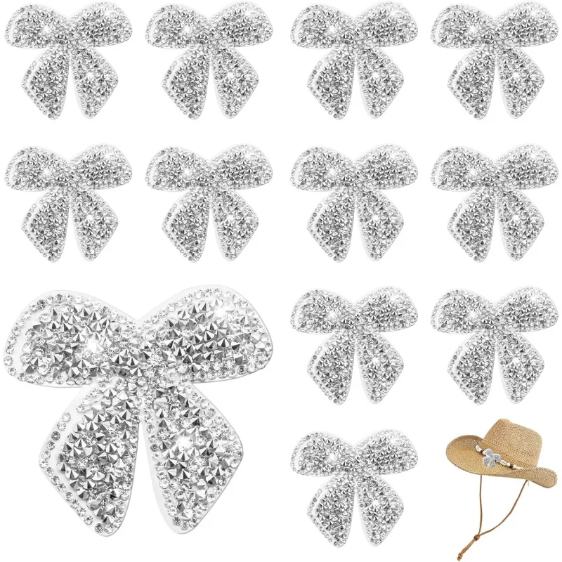 12Pcs Bow Iron on Patches Decorations, Applique , on Patch Decorat