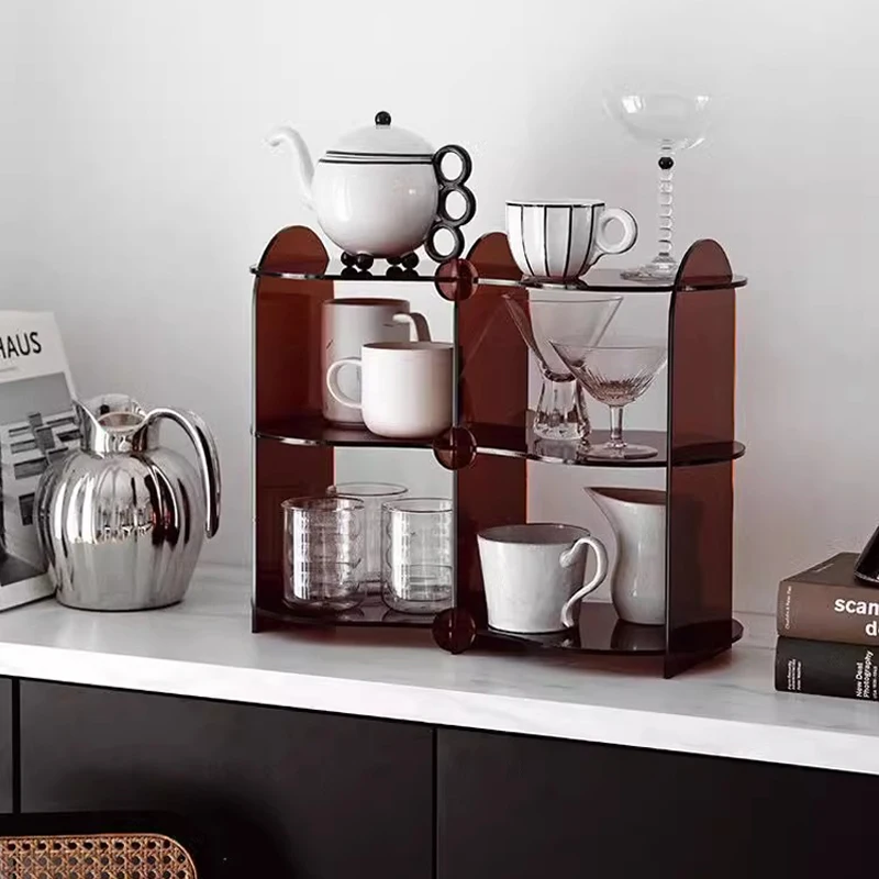 

For Chic Acrylic Display Rack Coffce Cups and Mugs Storage Rack Perfume Aromatherapy Display Holder Decorations Organizer Stand