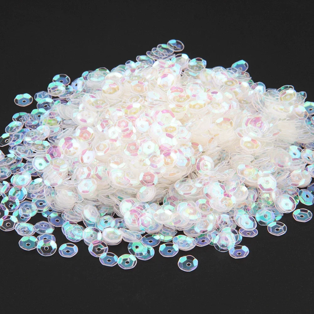 Multi Color Sequins Round Cup Sequin PVC Multi Size 4mm 5mm 6mm Paillettes Sewing Wedding Crafts Women Garments Accessories 10g