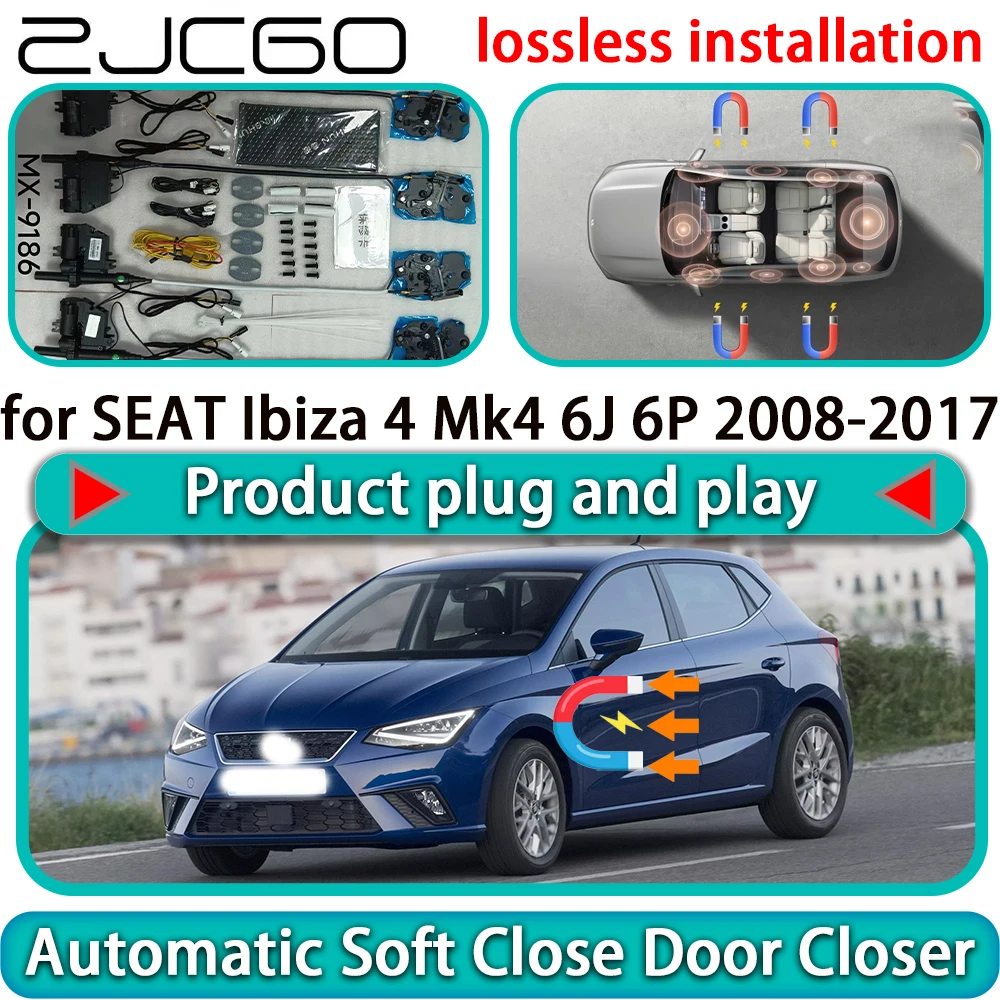 

for SEAT Ibiza 4 Mk4 6J 6P 2008-2017 OEM Auto Pull Car Soft Close Door Kit Power Latch Electric Door Catch Soft Closing Assist