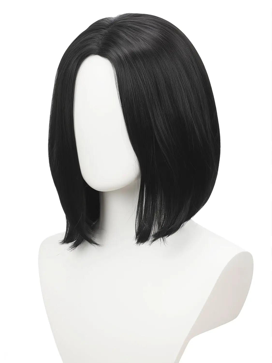 Brązowa, błyszcząca, męska, ciemna peruka w stylu czarnoksiężnika do odgrywania ról, długa, czarna, syntetyczna, odporna na ciepło, dla dorosłych, na Halloween.