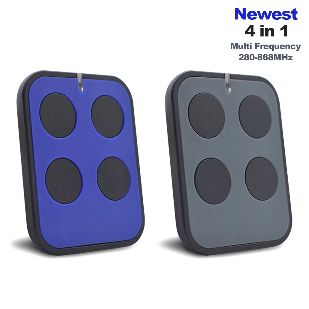 Garage Door Remote Control 280-868MHz MultiFrequency Duplicator Opener 4 In 1 Gate Keyfob Transmitter 433.92MHz Rolling Code