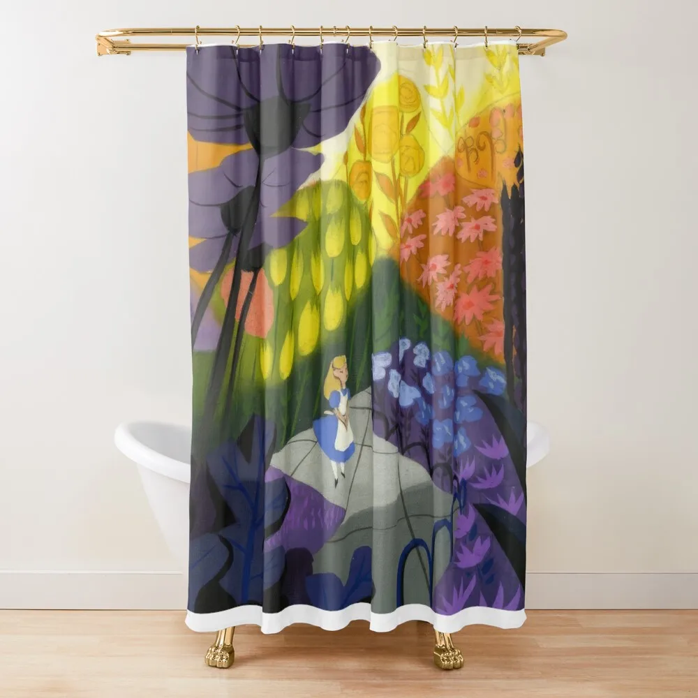 

mary-blair Shower Curtain For Bathrooms Elegant Bathroom Waterproof Fabric Shower Shower Set Curtain