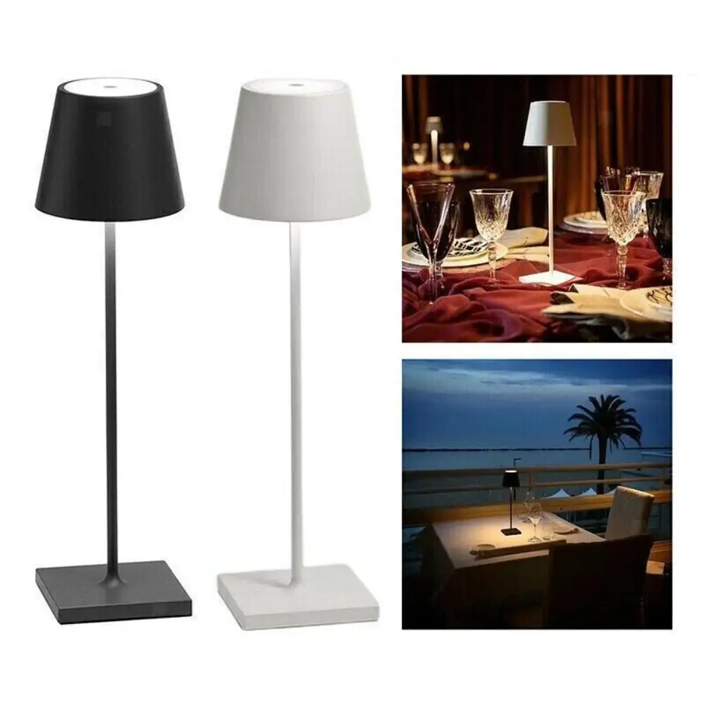 

Rechargeable LED Table Lamp Cordless 3 Levels LED Night Light Touch Switch Dimmable LED Desk Lamp for Hotel Bar Coffee