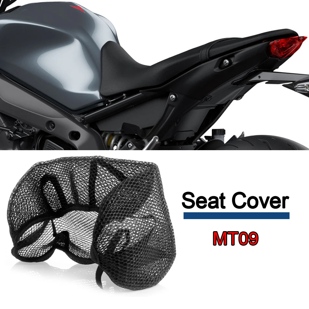 

For Yamaha MT09 MT-09 MT 09 2021 Motorcycle Seat Covers MT09 2021- 3D Honeycomb Mesh Heat Insulation Protect Cushion Accessories