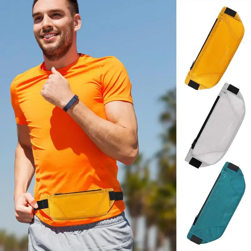 Sports Waist Pack Women Men Running Belt Waist Pack Gym Bag Pocket Belt Waterproof Adjustable Belt Large Capacity For Phone