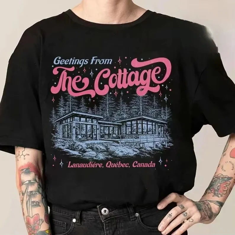 Women's Vintage Heated Rivalry I’m Coming To The Cottage T-Shirt Tee Unisex Streetwear Casual Summer Tops