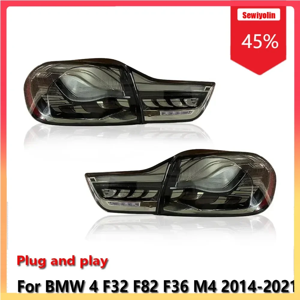 

Автомобильный светодиодный задний фонарь, аксессуары для авто для BMW 4 F32 F82 F36 M4 2014-2021, авто противотуманные DRL, стоп-сигнал, указатель поворота, Plug and Play