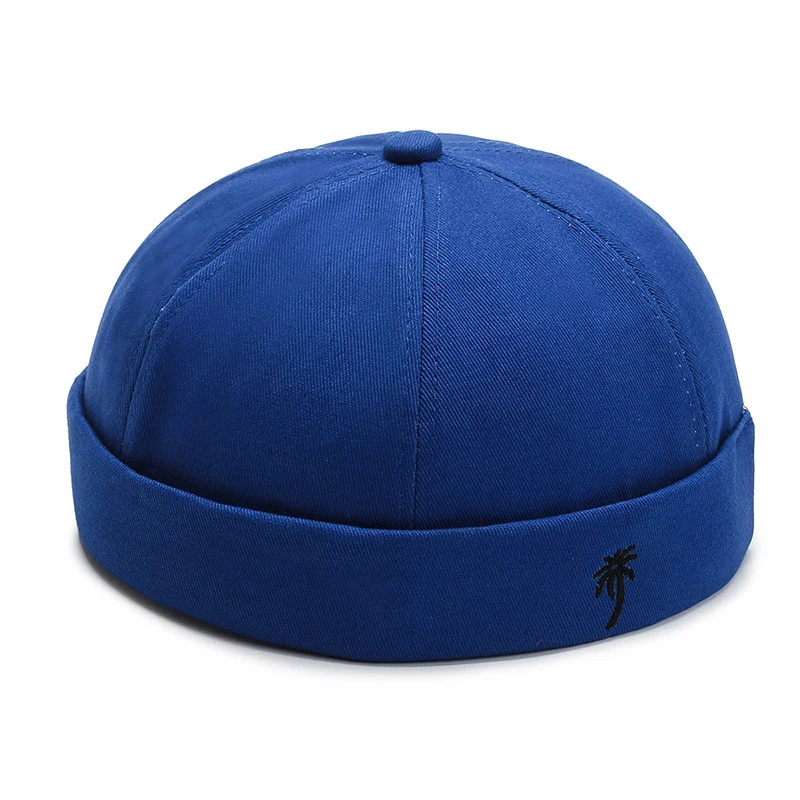 Fashion Men Docker Cap Skullcap Retro Sailor Cap Beanie Hats Men Women Warm Bucket Cap Brimless Hat Skullcap Bonnet Hip Hop Hat