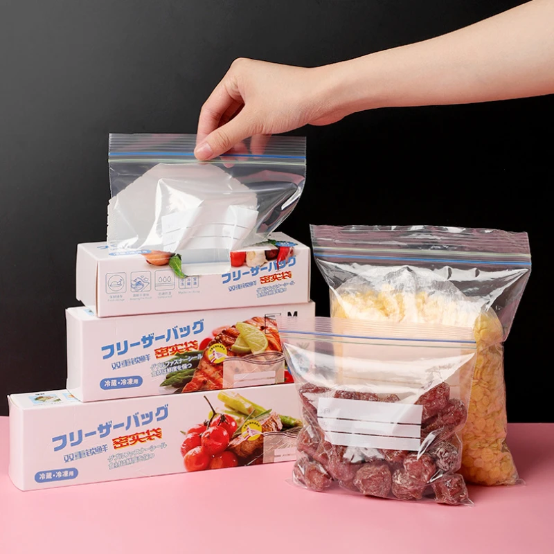 Fresh Keeping Bag For Vegetable Fruit Dried Fruit Storage Freezing Preservation Sealed Bags Home Storage Tools