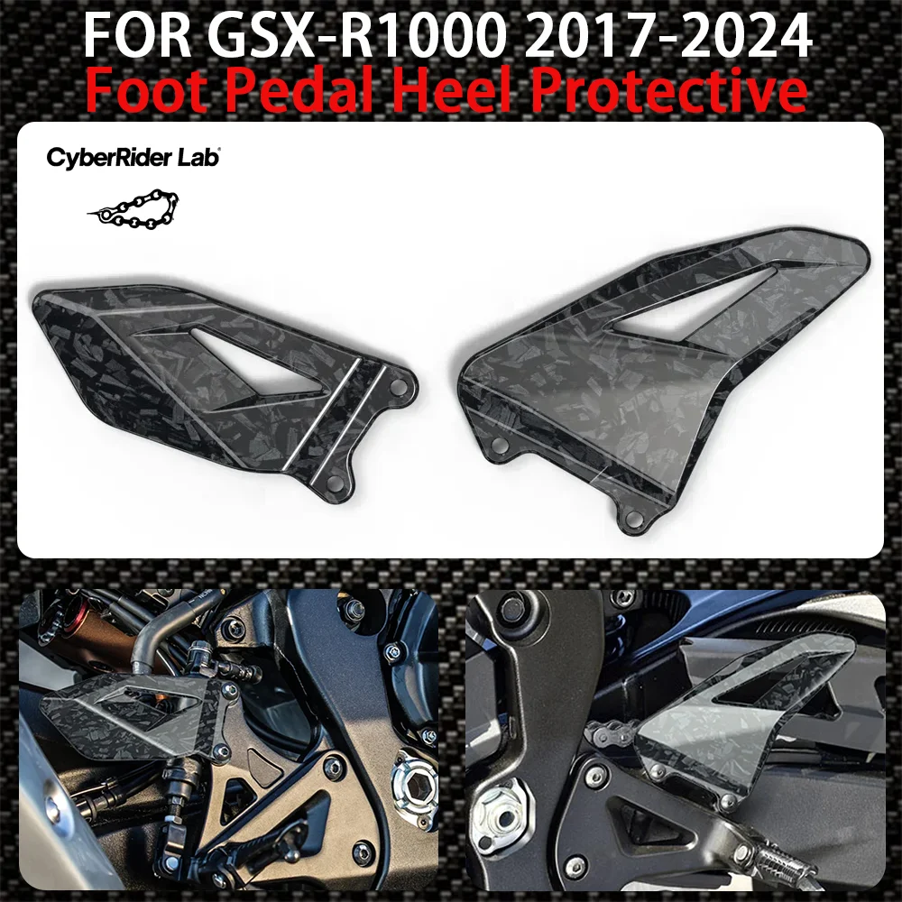 

GSX-R1000 2024 Motorcycle driver's pedal decorative cover For Suzuki GSXR1000 GSXR 1000 2017-2023 Foot Pedal Heel Protective