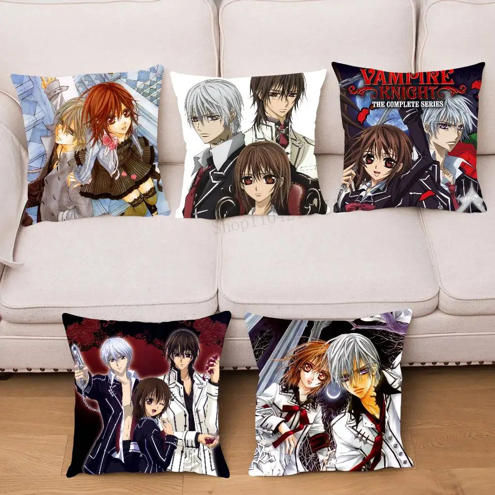 Anime Vampire Knight Pillow Case Fashion Square Pillowcase Bedroom Sofa Room Ins Decoration Leisure