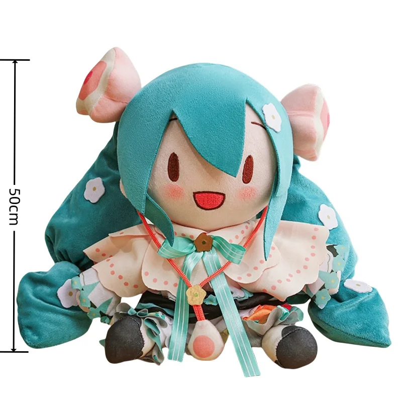 Śliczne Miku Fufu Pluszowe zabawki Preciality Collection Anime SEGA Hatsune Miku Kawaii Wypchane lalki Prezenty urodzinowe dla dzieci Dziewczynki