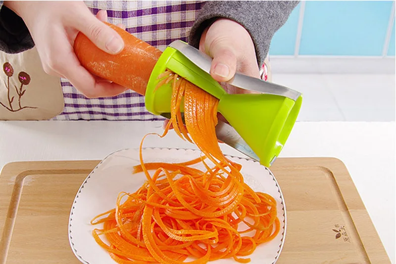 kitchen multi-function wire cutter creative spiral funnel wire cutter rotary vegetable slicer