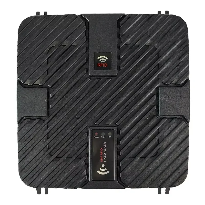 Vanch 8-Port Long Range UHF RFID Fixed Reader 860-960MHz Multi-Interfaces Anti-theft Inventory Antenna ABS Material