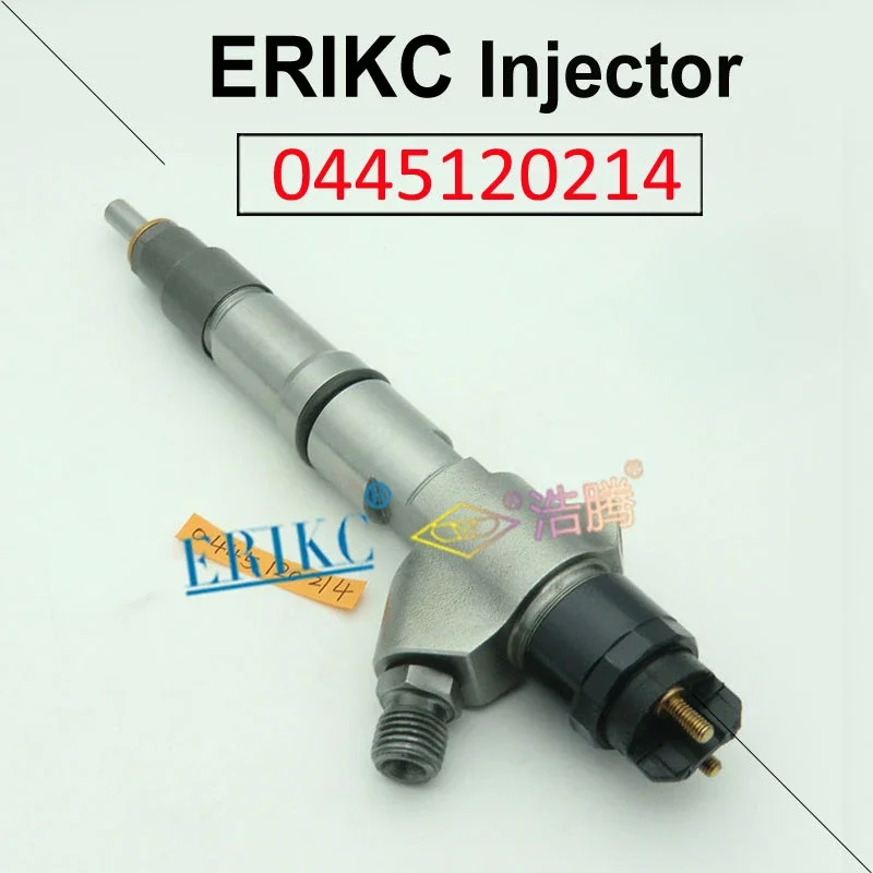 ERIKC 0445120214 Auto Fuel Injector Nozzle Spray 0 445 120 214 Diesel Common Rail Inyector for Weichai 612600080611 612600080924