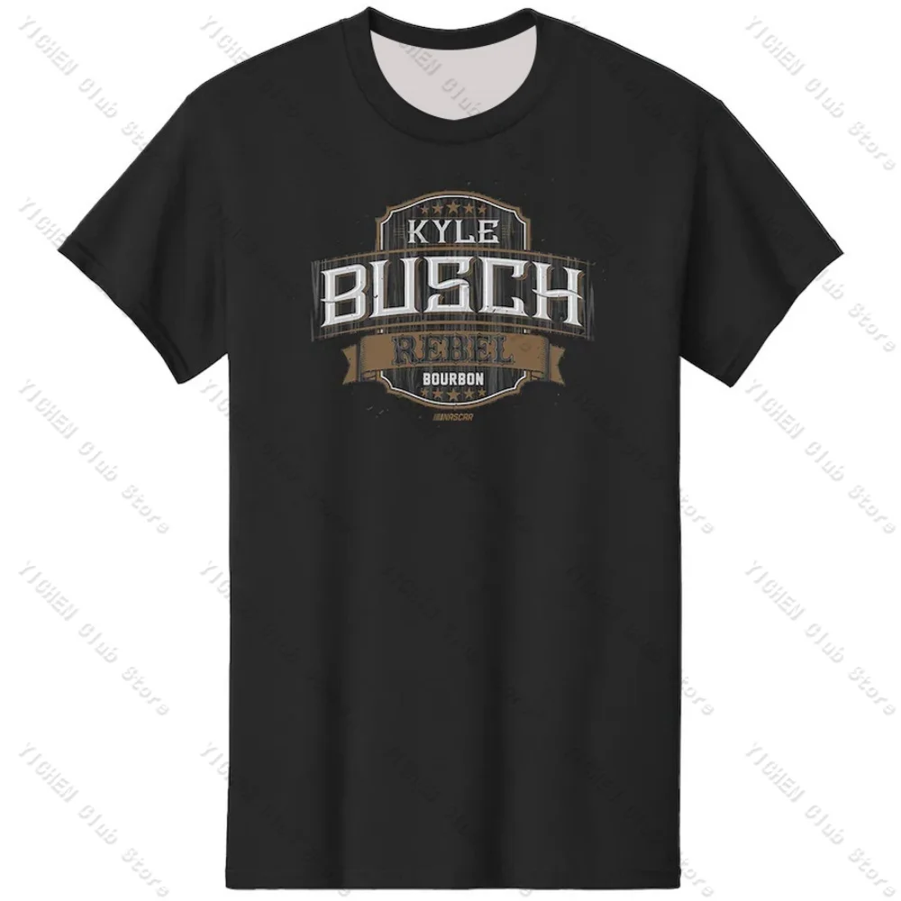 Motorcycle T-Shirt Kyle Busch Richard Childress Racing Team Collection No.8 Car Street Casual Versatile Men's T-Shirt