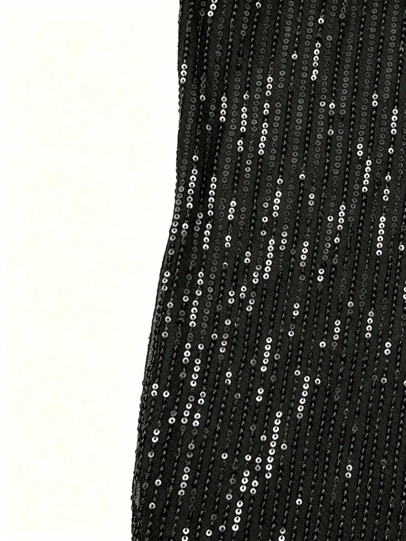 Mädchen-Prinzessinnenkleid mit Pailletten, ärmellos, modisches Bühnenkleid, ohne Stirnband – Detail 11