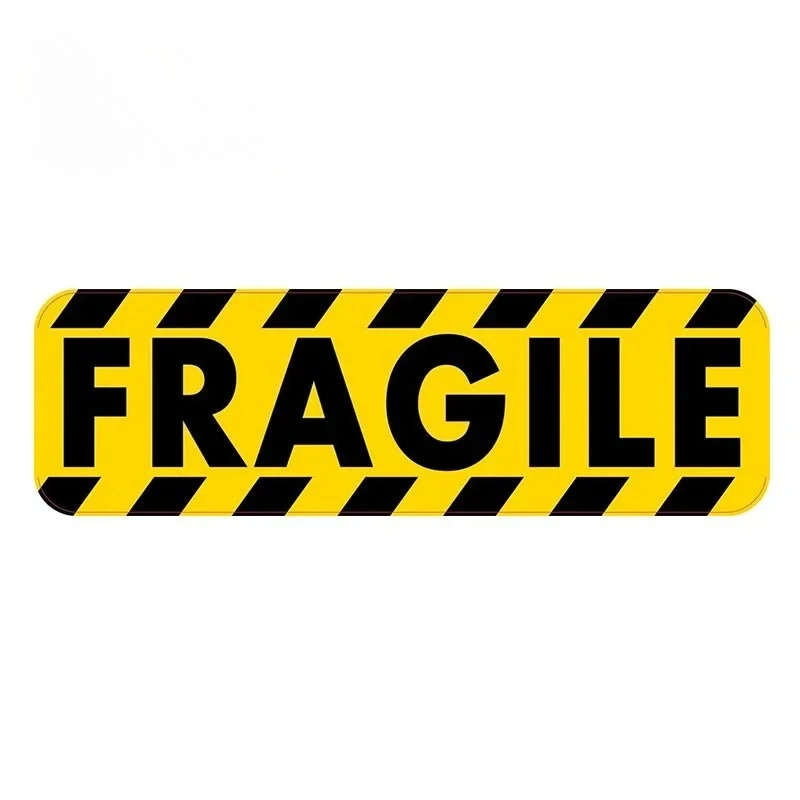 

Fragile Warning Sign Car Stickers Funny Caravan Decal Graffiti Sunscreen Waterproof Vinyl Car Wrap