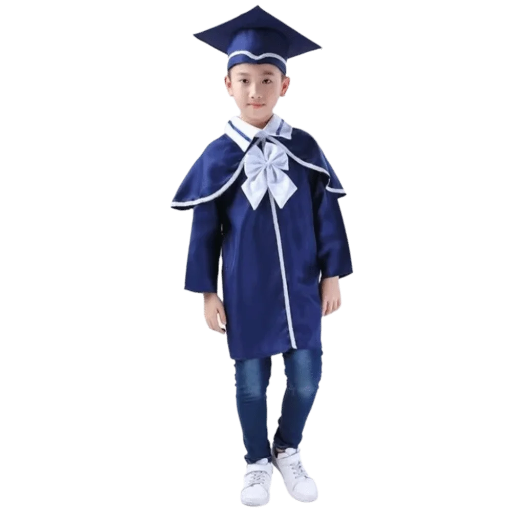 

Комплект из 2 предметов: Выпускная мантия для детского сада с шапочкой и кисточкой, для церемонии выпускного в детском саду