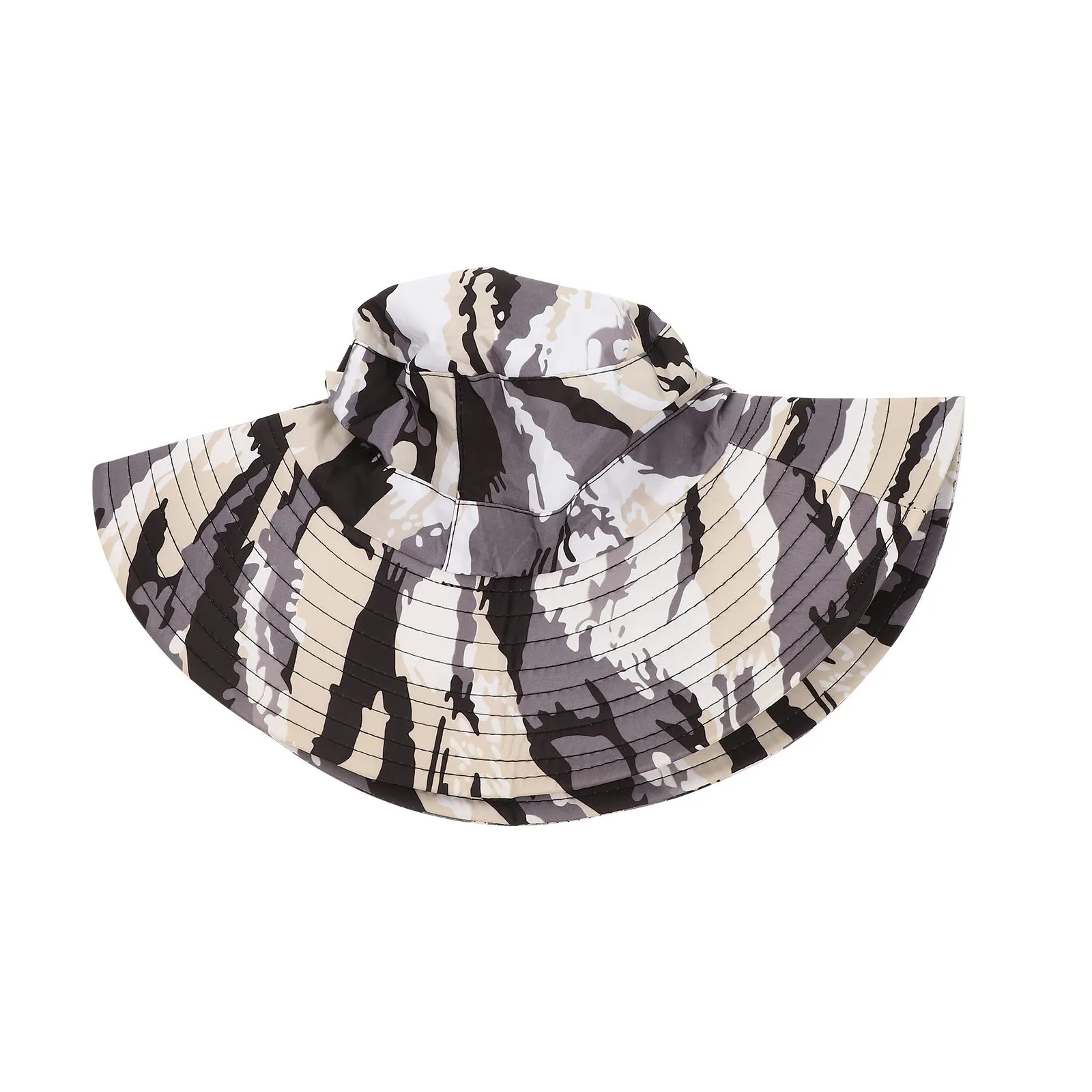 

Adult Sun Hat Summer Outdoor Bucket Hat Fisherman Style Camouflage Pattern Non-Slip Comfortable Fit for Travel Golfing Gardening