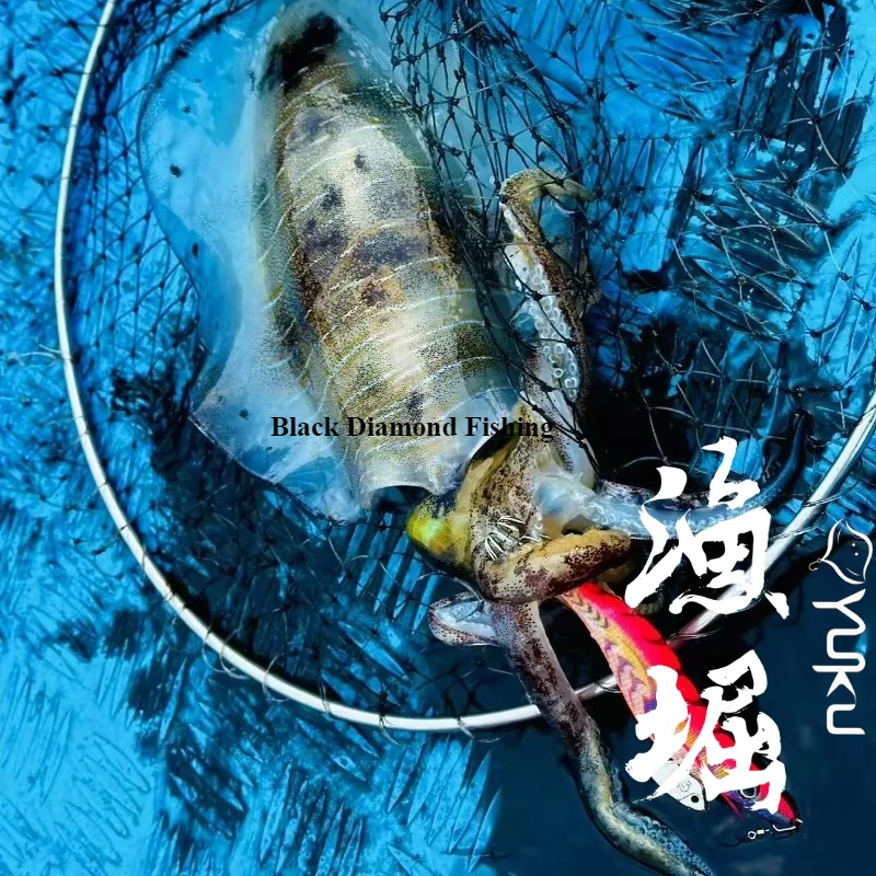 يوكو 1.8 2.2 2.5 3.0 3.5 تسليط الضوء على الروبيان الخشبي EGI JIG طعم الحبار إغراء الحبار لينة الحرير الطعم خطاف الصيد الخشبي تايوان