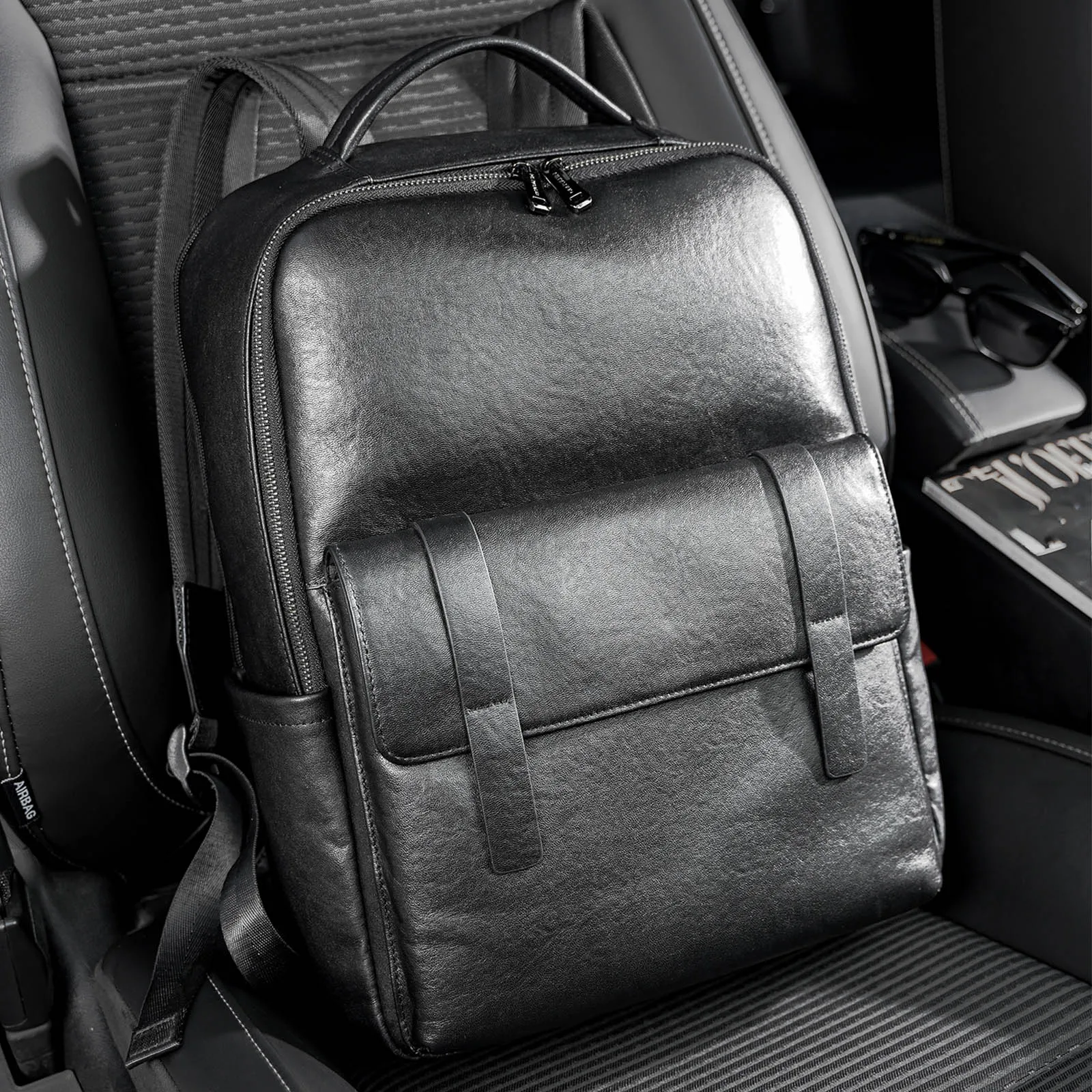Mochila elegante de cuero genu - Leather Work Rucksack Mens reseña y precio