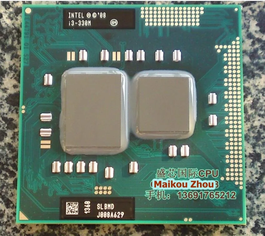 I3-330M CPU PGA 2.13G/3M SLBMD compatible con reemplazo