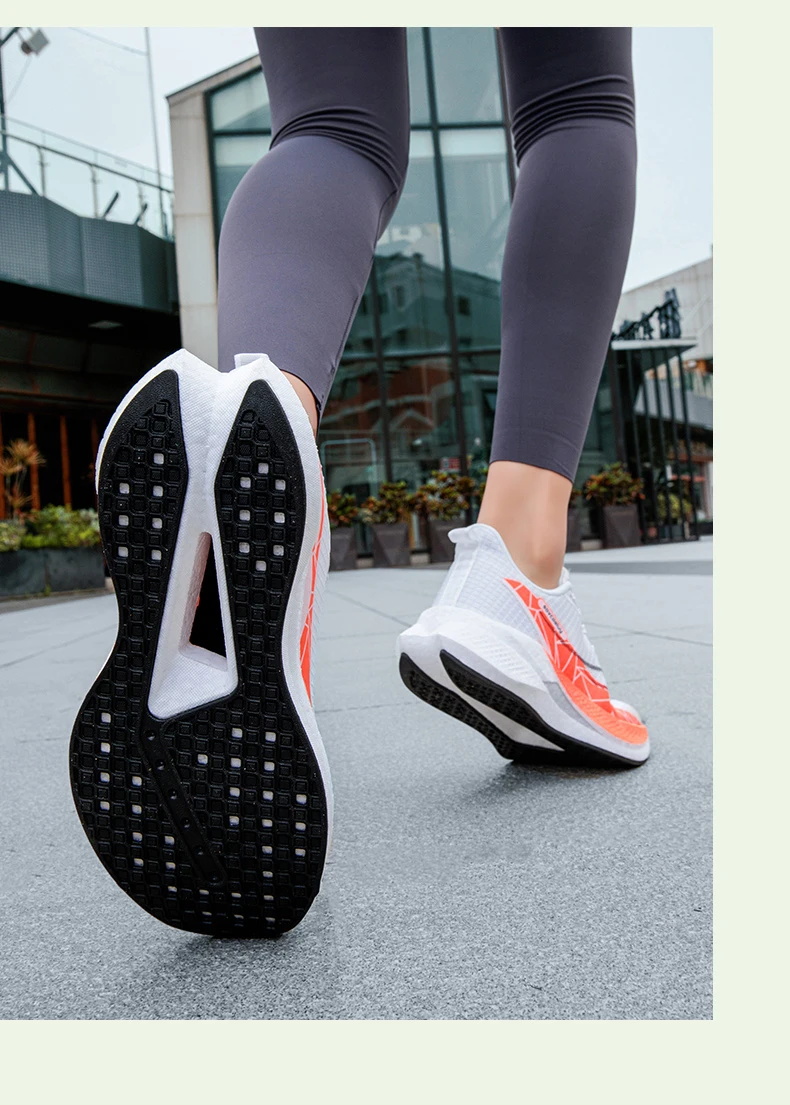 Marathon-Laufschuhe für Herren, Sport-Carbonsohle, atmungsaktiv, leicht, bequem, Damen-Sportschuhe mit Dämpfung und Stabilität – Detail 36